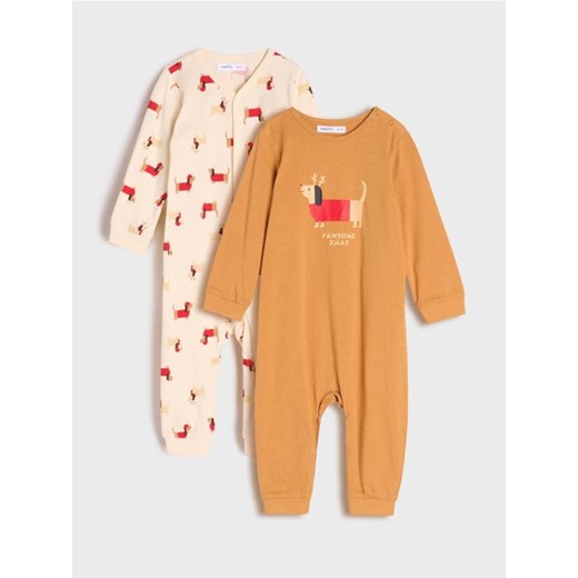 Sinsay - Pajacyki 2 pack - niebieski ze sklepu Sinsay w kategorii Odzież dla niemowląt - zdjęcie 175718406