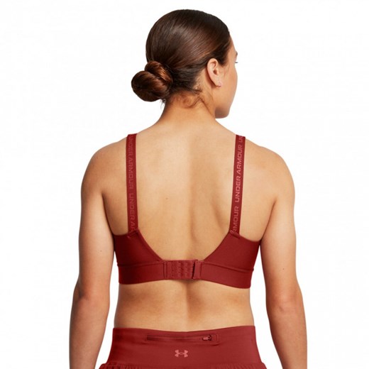 Biustonosz treningowy Under Armour UA Infinity Mid 2.0 Bra - czerwony ze sklepu Sportstylestory.com w kategorii Biustonosze - zdjęcie 175720359