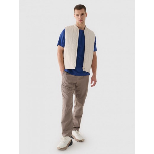 Męski t-shirt basic 4F 4FRAW24TTSHM2575 - niebieski ze sklepu Sportstylestory.com w kategorii T-shirty męskie - zdjęcie 175720388