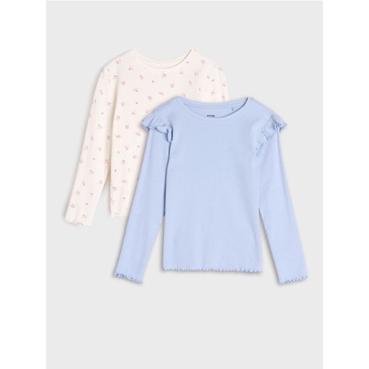 Sinsay - Koszulka z długimi rękawami - wielobarwny - id: 433AY-MLC - marki Sinsay - 175722537 Sinsay - Koszulka z długimi rękawami - wielobarwny ze sklepu Sinsay w kategorii Bluzki dziewczęce - zdjęcie 175722537