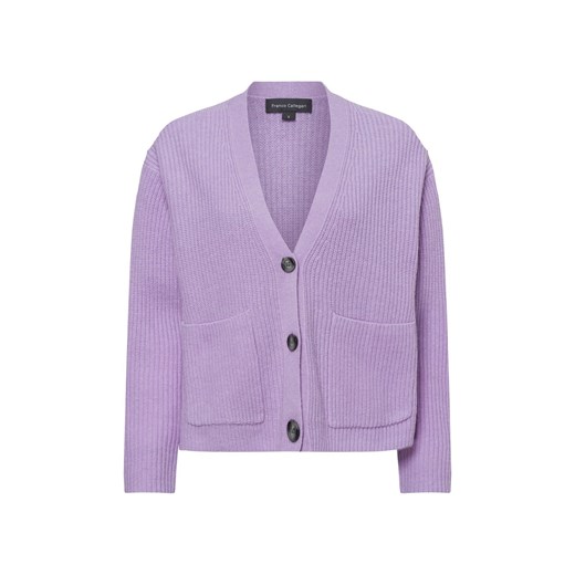 Franco Callegari Kardigan damski Kobiety Wełna bzowy jednolity ze sklepu vangraaf w kategorii Swetry damskie - zdjęcie 175723806
