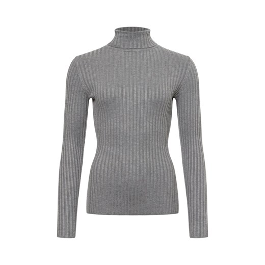 soyaconcept® Sweter damski - SC-Dollie 483 Kobiety dzianina grubo tkana szary jednolity ze sklepu vangraaf w kategorii Swetry damskie - zdjęcie 175723835