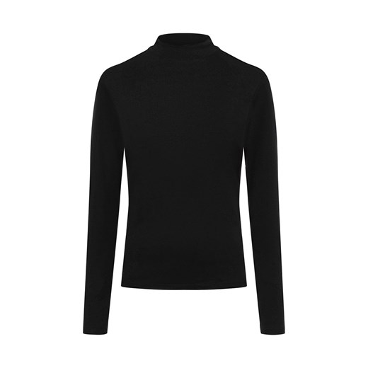 Marie Lund Damska koszulka z długim rękawem Kobiety Dżersej czarny jednolity ze sklepu vangraaf w kategorii T-shirty męskie - zdjęcie 175723848