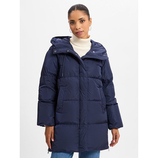 Weekend Max Mara Damski płaszcz puchowy - NEWBEMBO Kobiety Sztuczne włókno granatowy jednolity ze sklepu vangraaf w kategorii Płaszcze damskie - zdjęcie 175723876
