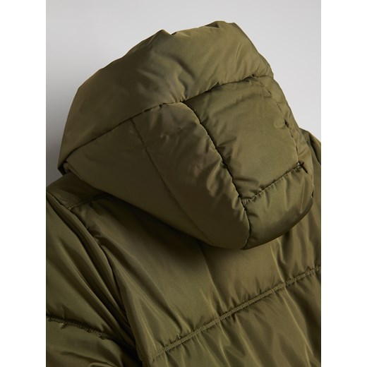 Reserved - Pikowana kurtka z kapturem - zielony Reserved XXL Reserved