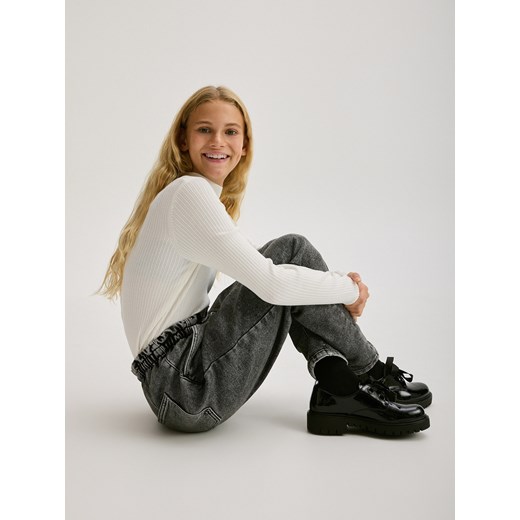 Reserved - Jeansy baggy z ociepleniem - szary Reserved 116 (5-6 lat) Reserved