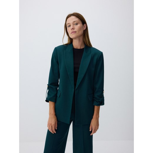 Reserved - Marynarka z podwiniętymi rękawami - morski Reserved M Reserved