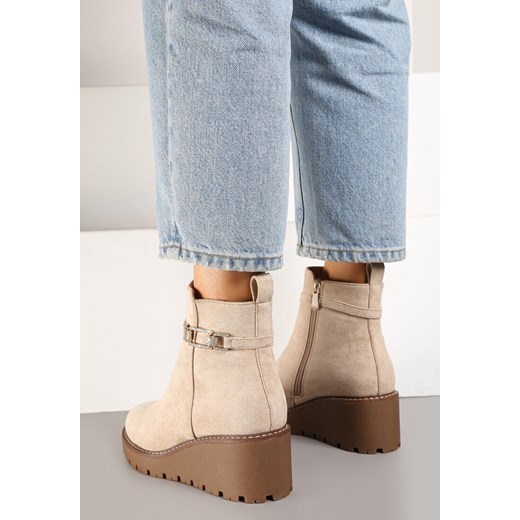 Botki Renee na koturnie 