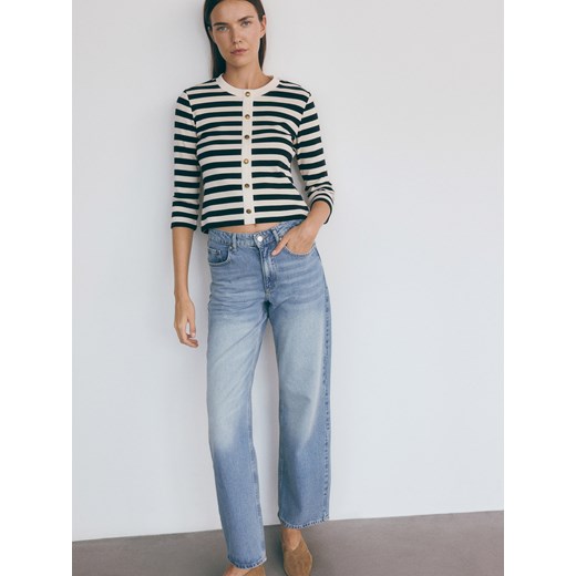 Reserved - Bawełniana bluzka w paski - wielobarwny ze sklepu Reserved w kategorii Bluzki damskie - zdjęcie 175735947