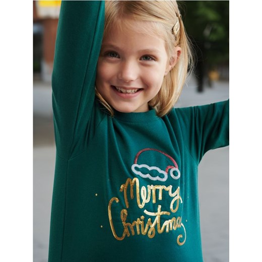 Sinsay - Bluza z cekinami - zielony ze sklepu Sinsay w kategorii Bluzy dziewczęce - zdjęcie 175739458