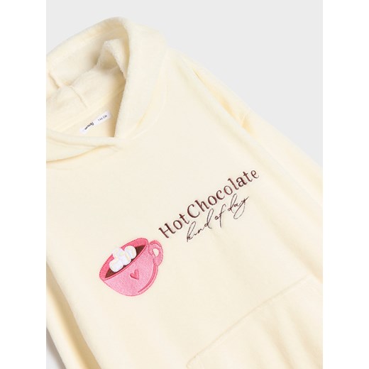 Sinsay - Bluza snuddie - kremowy Sinsay 158 Sinsay