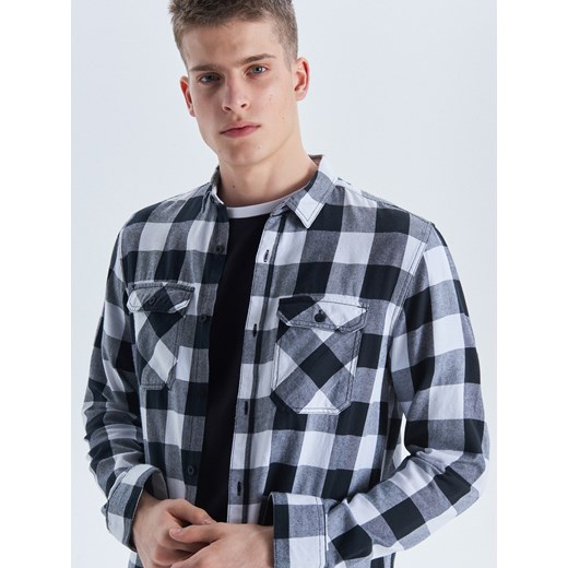 Cropp - Koszula w kratę - czarny Cropp M wyprzedaż Cropp
