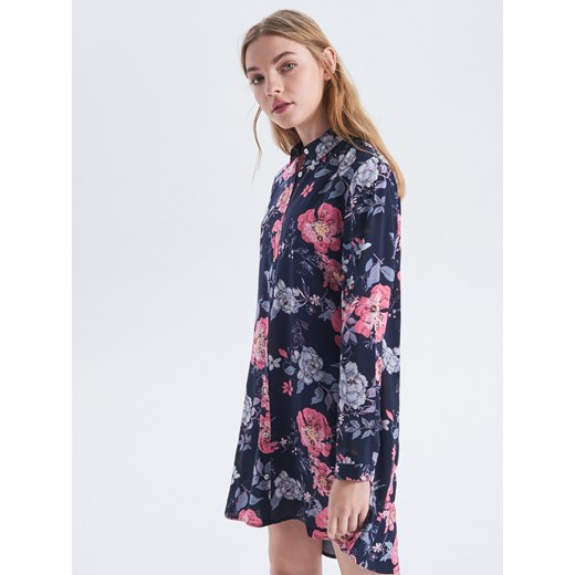 Cropp - Koszulowa sukienka - różowy Cropp L promocja Cropp