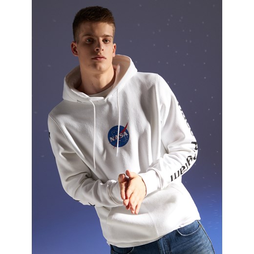 Cropp - Bluza NASA - biały Cropp L promocyjna cena Cropp