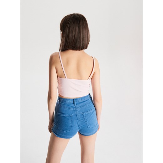 Cropp - Top na ramiączkach - różowy Cropp L okazja Cropp