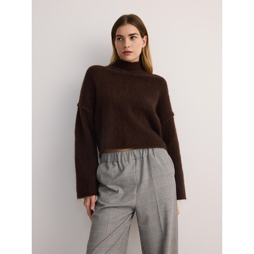 Reserved - Spodnie jogger z dodatkiem wiskozy - wielobarwny Reserved XL Reserved