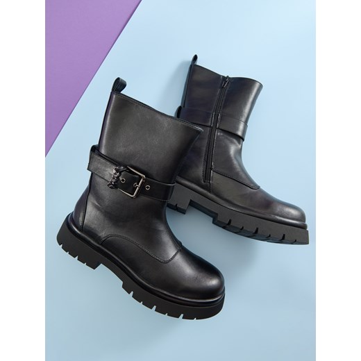 Sinsay botki casual na zamek 