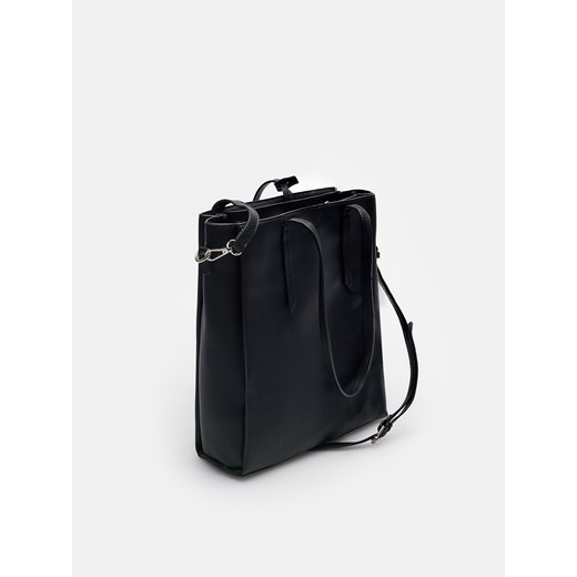 Cropp - Torebka shopper z etui na karty - czarny Cropp Uniwersalny Cropp okazyjna cena
