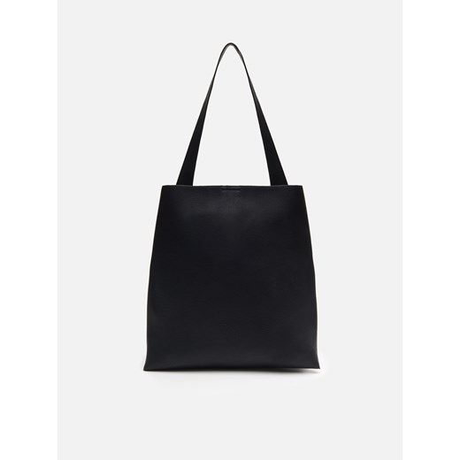 Cropp - Torba typu shopper z dodatkowym paskiem - czarny Cropp Uniwersalny wyprzedaż Cropp
