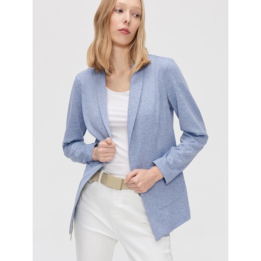 Cropp - Blezer z kieszeniami - granatowy Cropp L okazja Cropp