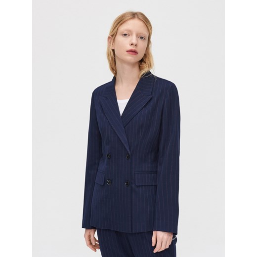 Cropp - Dwurzędowa marynarka - granatowy Cropp XL wyprzedaż Cropp