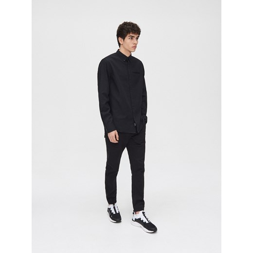 Cropp - Koszula z bawełny oxford - czarny Cropp XXL okazyjna cena Cropp