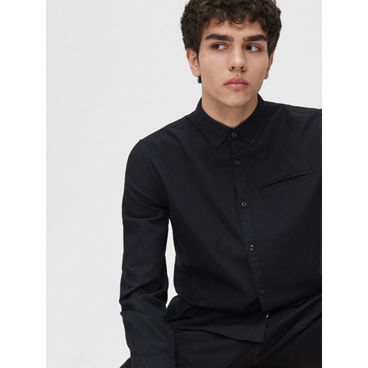 Cropp - Koszula z bawełny oxford - czarny Cropp XS okazyjna cena Cropp