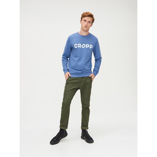 Cropp - Bluza basic - niebieski Cropp S wyprzedaż Cropp