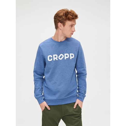 Cropp - Bluza basic - niebieski Cropp XXL wyprzedaż Cropp