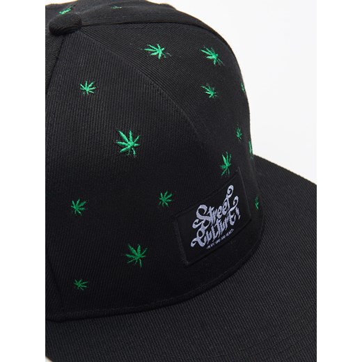 Cropp - Czapka snapback z napisem - zielony Cropp Uniwersalny okazja Cropp
