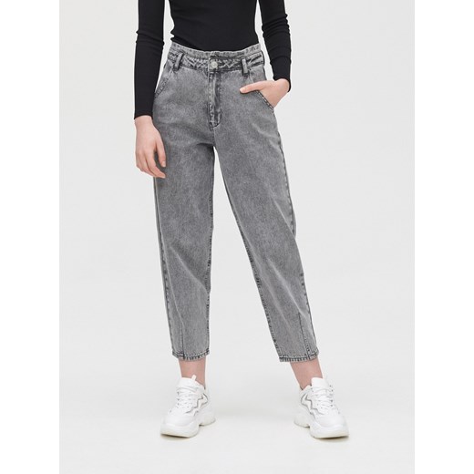 Cropp - Jeansy slouchy - jasny szary Cropp 34 wyprzedaż Cropp