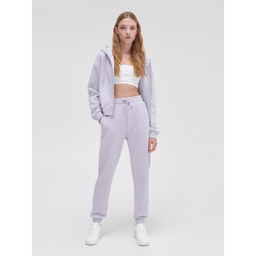 Cropp - Rozpinana bluza z kapturem - fioletowy Cropp XS okazja Cropp
