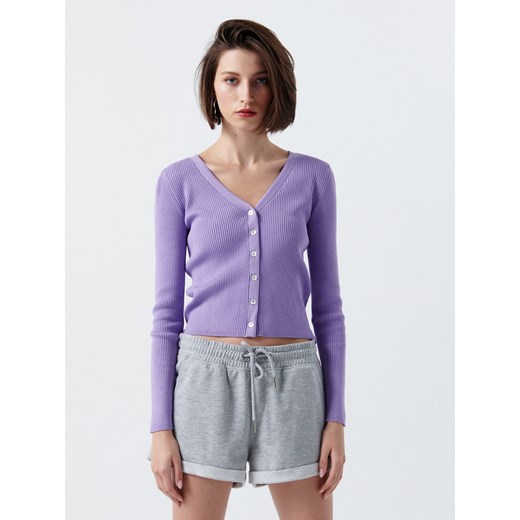 Cropp - Szorty dresowe basic - jasny szary Cropp L wyprzedaż Cropp
