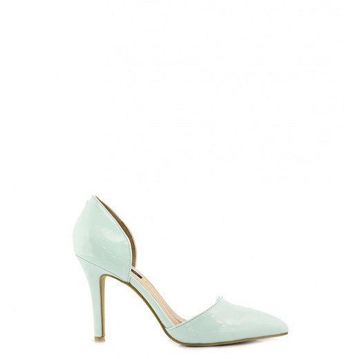 Miętowe Czółenka Mint Heels Edvige born2be-pl skóra ekologiczna