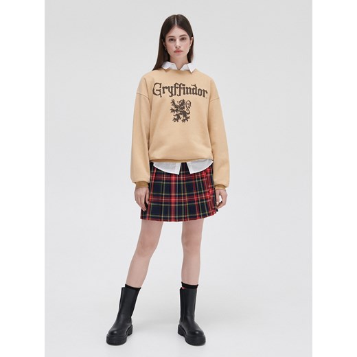 Cropp - Bluza z nadrukiem Harry Potter - beżowy Cropp L Cropp wyprzedaż