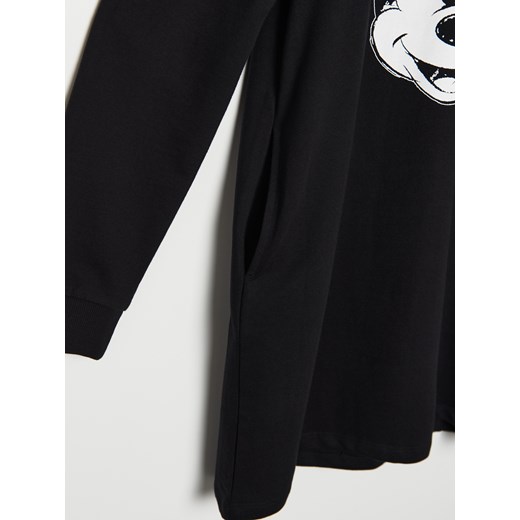 Cropp - Dresowa sukienka Mickey Mouse - czarny Cropp M okazyjna cena Cropp