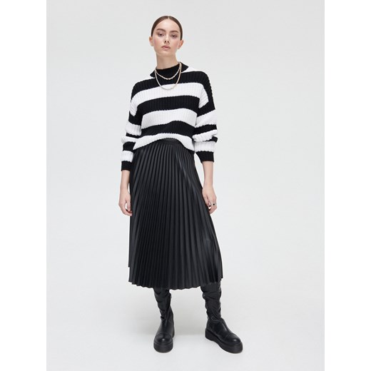 Cropp - Sweter w paski - czarny Cropp M wyprzedaż Cropp