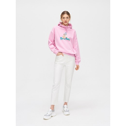 Cropp - Bluza oversize Rick and Morty - fioletowy Cropp L Cropp