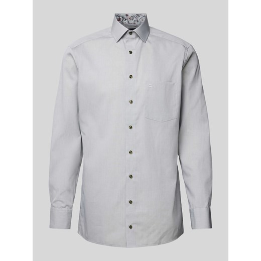 Koszula biznesowa o kroju regular fit z kołnierzykiem typu kent ze sklepu Peek&Cloppenburg  w kategorii Koszule męskie - zdjęcie 175809455