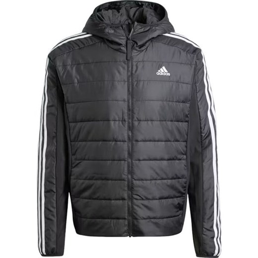 Kurtka hybrydowa męska Essentials 3-Stripes Insulated Hooded Adidas ze sklepu SPORT-SHOP.pl w kategorii Kurtki męskie - zdjęcie 175811387