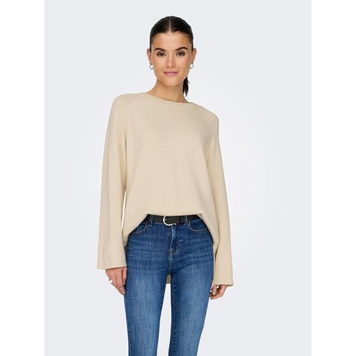 ONLY Sweter w kolorze beżowym ze sklepu Limango Polska w kategorii Swetry damskie - zdjęcie 175811936