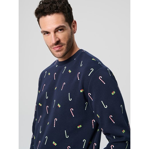 Sinsay - Bluza świąteczna - granatowy Sinsay XXL Sinsay