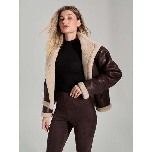 Sinsay - Spodnie - brązowy Sinsay XS Sinsay