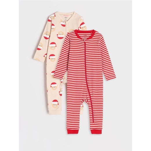 Sinsay - Pajacyki 2 pack - kremowy ze sklepu Sinsay w kategorii Pajacyki - zdjęcie 175815107