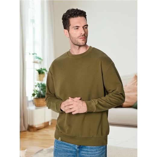 Sinsay - Bluza - khaki ze sklepu Sinsay w kategorii Bluzy męskie - zdjęcie 175815156