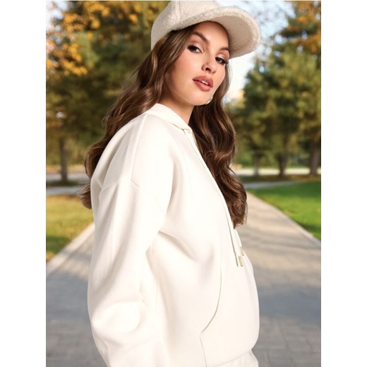 Sinsay - Bluza z kapturem - kremowy Sinsay XS Sinsay