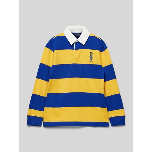 Bluzka z długim rękawem z kołnierzykiem polo ze sklepu Peek&Cloppenburg  w kategorii Bluzy chłopięce - zdjęcie 175816896