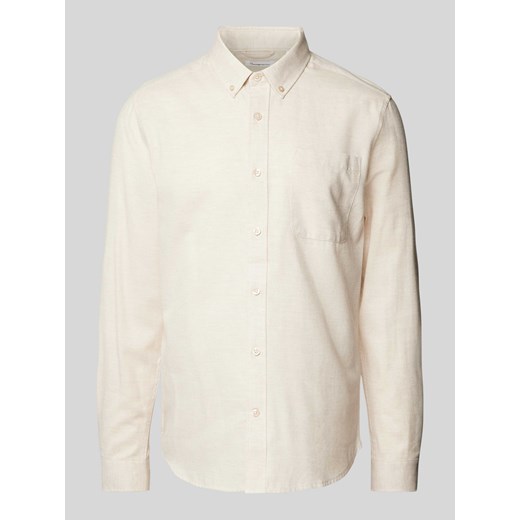 Koszula casualowa o kroju custom fit z kołnierzykiem typu button down ze sklepu Peek&Cloppenburg  w kategorii Koszule męskie - zdjęcie 175817115