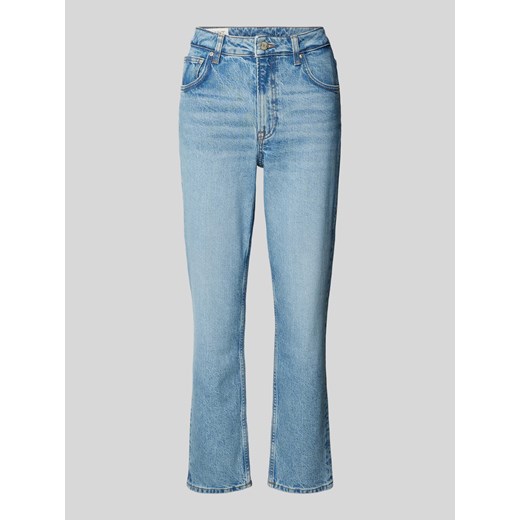 Jeansy o kroju straight fit z zapięciem na guzik ze sklepu Peek&Cloppenburg  w kategorii Jeansy damskie - zdjęcie 175817317
