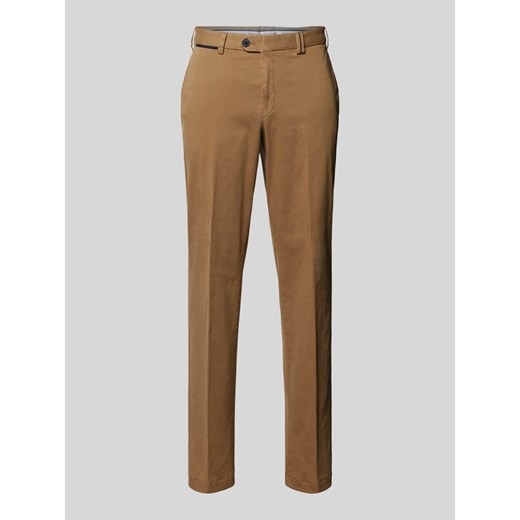 Chinosy o kroju slim fit w kant model ‘PEAKER’ ze sklepu Peek&Cloppenburg  w kategorii Spodnie męskie - zdjęcie 175817416